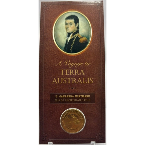 2014 1 Dollar Uncirculated Coin Terra Australis Canberra