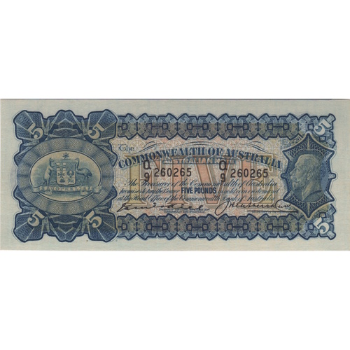 1927 Five Pound Kell/Heathershaw R39 Uncirculated