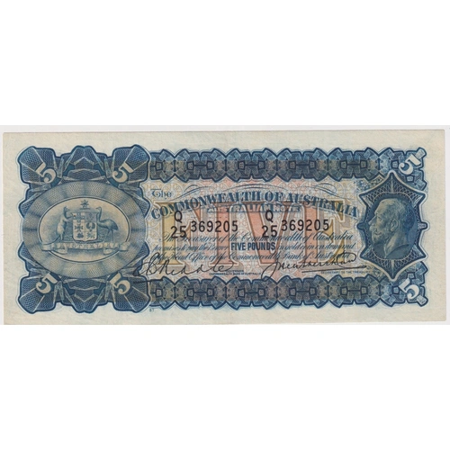1928 Five Pound Riddle/Heathershaw R42 Extremely Fine