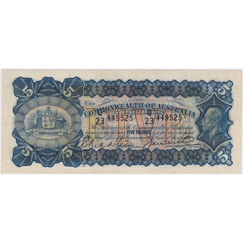 1928 Five Pound Riddle/Heathershaw R42 Good VF