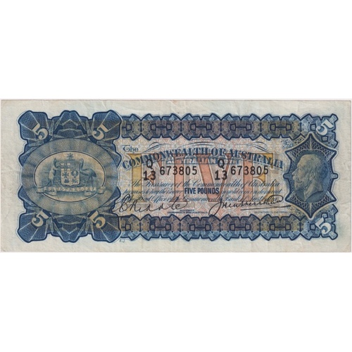 1928 Five Pound Riddle/Heathershaw R42 PCGS VF30