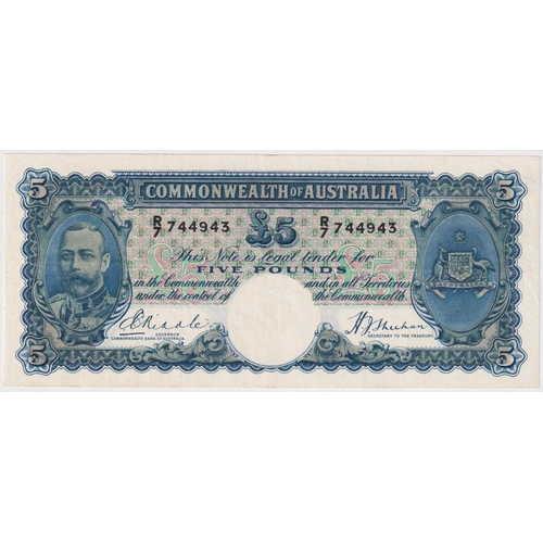 1933 Five Pound Riddle/Sheehan R44a good VF