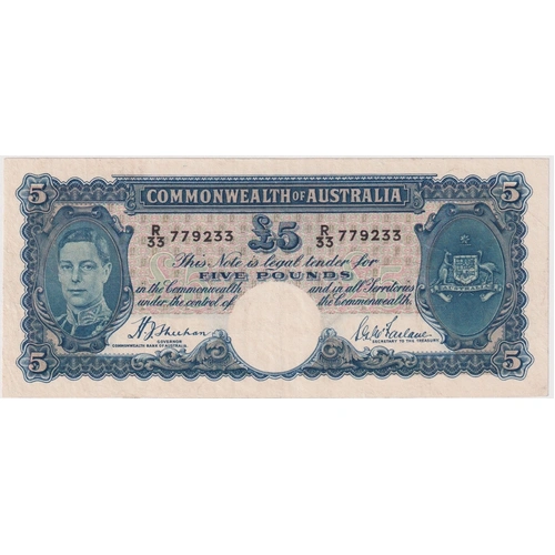 1939 Five Pound Sheehan/McFarlane R45 about VF