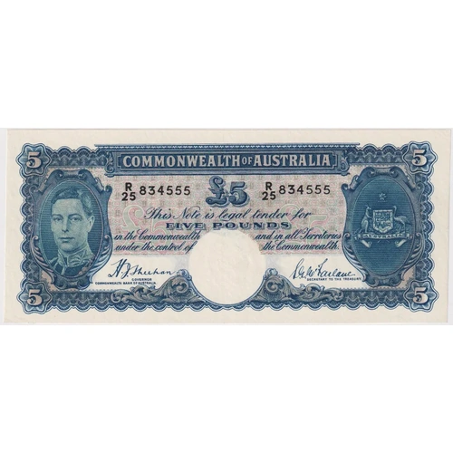 1939 Five Pound Sheehan/McFarlane R45 Extremely Fine