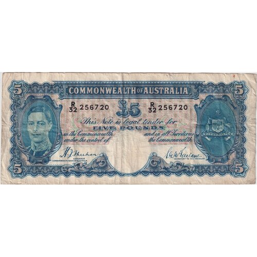 1939 Five Pound Sheehan/McFarlane R45 Fine