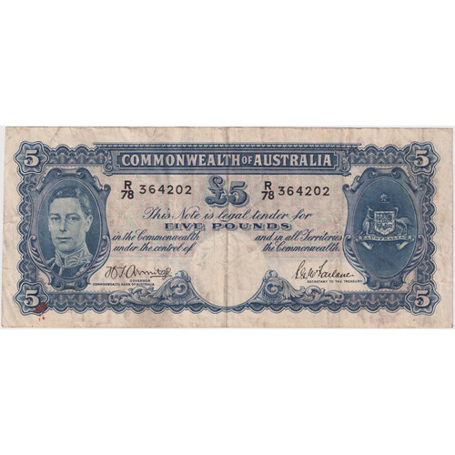 1942 Five Pound Armitage/McFarlane R46 about VF