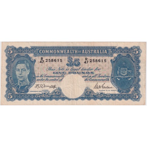 1942 Five Pound Armitage/McFarlane R46 good Fine