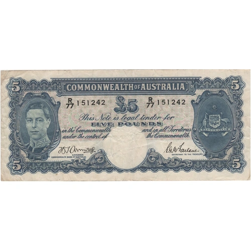 1942 Five Pound Armitage/McFarlane R46 Very Fine