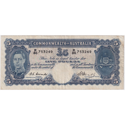 1949 Five Pound Coombs/Watt R47 Very Fine