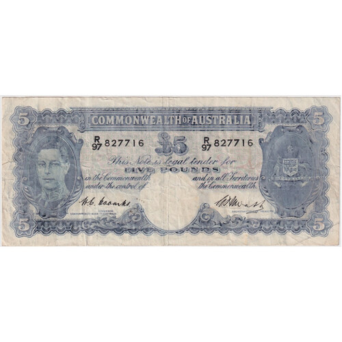 1949 Five Pound Coombs/Watt R47 Very Good