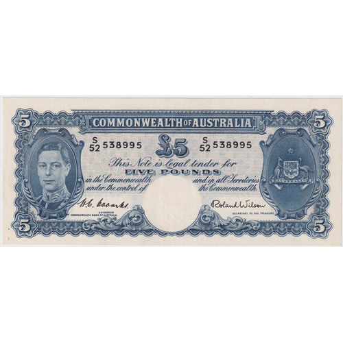 1952 Five Pound Coombs/Wilson R48 good EF