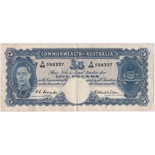 1952 Five Pound Coombs/Wilson R48 good VF
