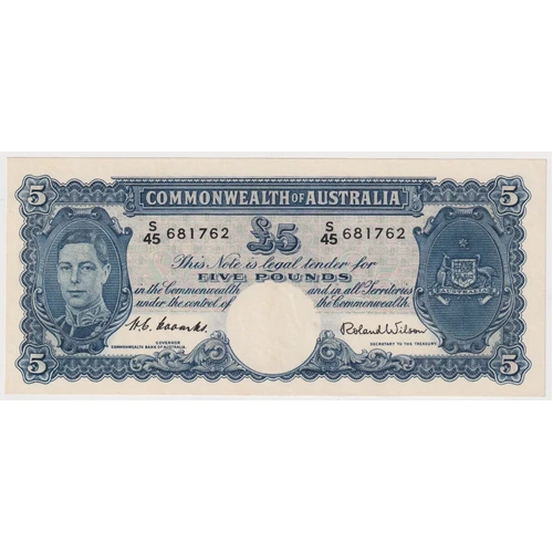 1952 Five Pound Coombs/Wilson R48 Uncirculated