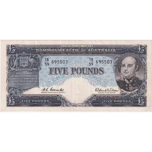 1960 Five Pound Coombs/Wilson R50 about EF