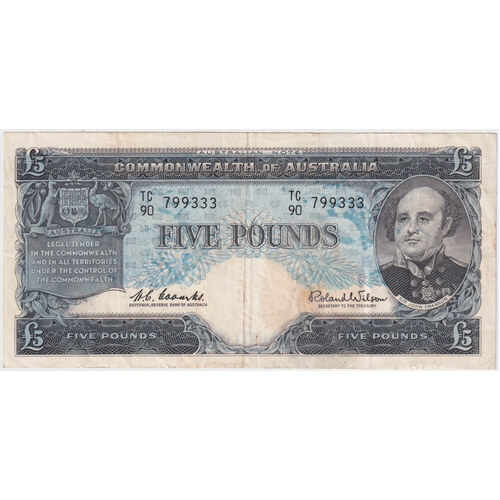1960 Five Pound Coombs/Wilson R50 Fine