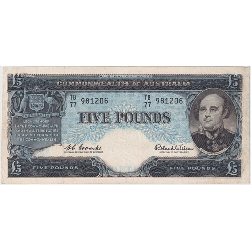 1960 Five Pound Coombs/Wilson R50 good Fine