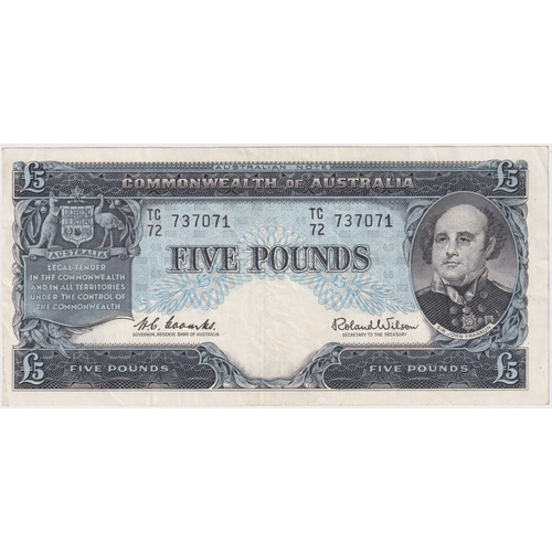 1960 Five Pound Coombs/Wilson R50 good VF