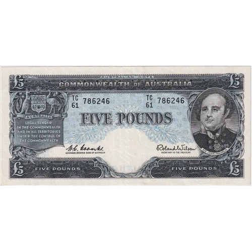 1960 Five Pound Coombs/Wilson R50 good VF