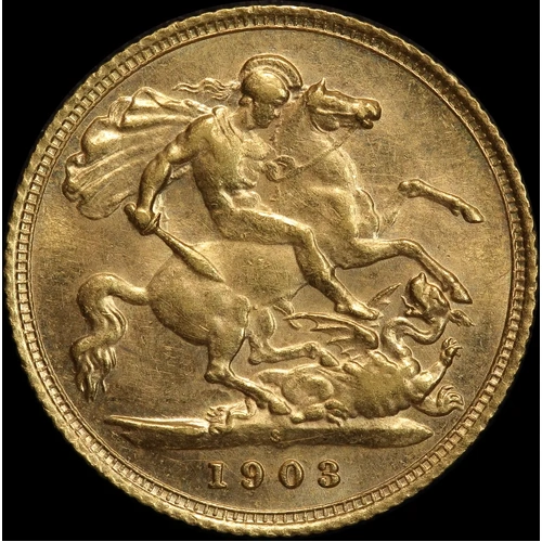 1903 Sydney Edward VII Half Sovereign good EF