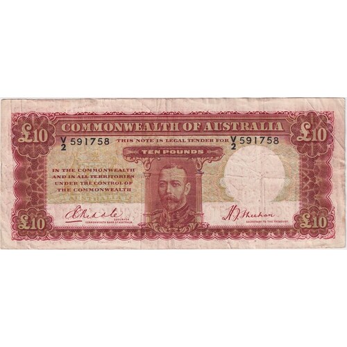 1934 Ten Pound Riddle/Sheehan R57 about VF