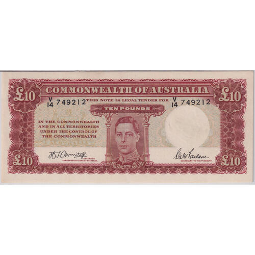 1943 Ten Pound Armitage/McFarlane R59L Extremely Fine