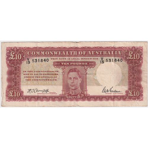 1943 Ten Pound Armitage/McFarlane R59 Fine