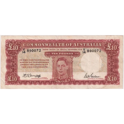 1943 Ten Pound Armitage/McFarlane R59 good VF