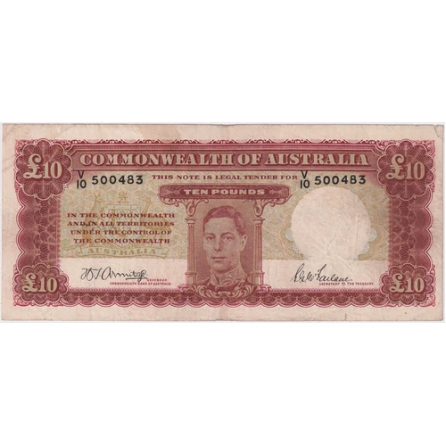 1943 Ten Pound Armitage/McFarlane R59 Very Good