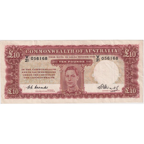 1949 Ten Pound Coombs/Watt R60 about EF