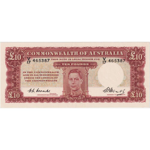 1949 Ten Pound Coombs/Watt R60 about Unc