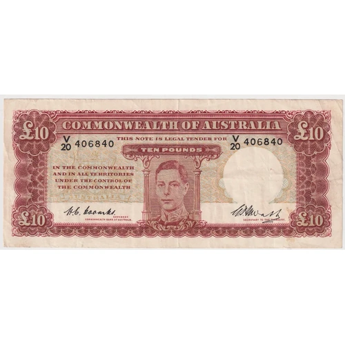 1949 Ten Pound Coombs/Watt R60 good VF