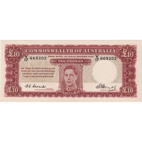 1949 Ten Pound Coombs/Watt R60 Uncirculated
