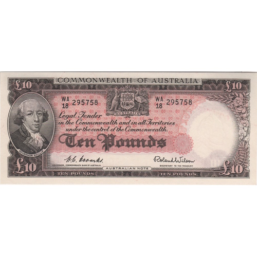 1954 Ten Pound Coombs/Wilson R62 Uncirculated