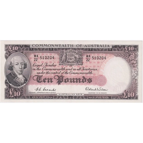 1954 Ten Pound Coombs/Wilson R62 Uncirculated