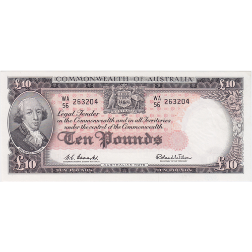 1960 Ten Pound Coombs/Wilson R63 about Unc