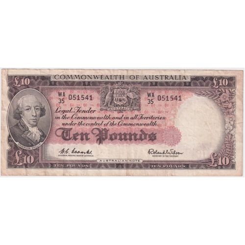 1960 Ten Pound Coombs/Wilson R63 about VF