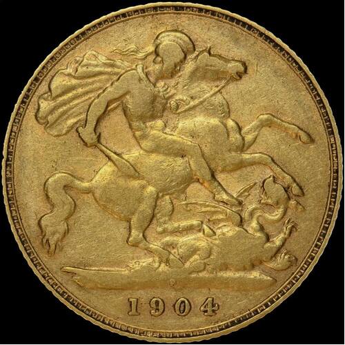 1904 Perth Edward VII Half Sovereign Fine