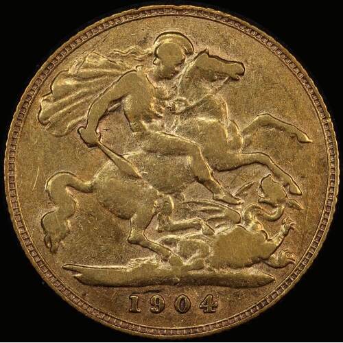 1904 Perth Edward VII Half Sovereign good Fine