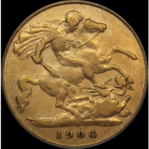 1904 Perth Edward VII Half Sovereign PCGS XF40