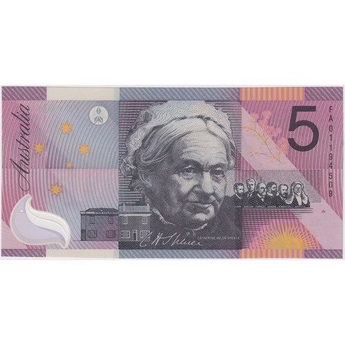 2001 $5 Note Centenary of Federation R219 Great Condition