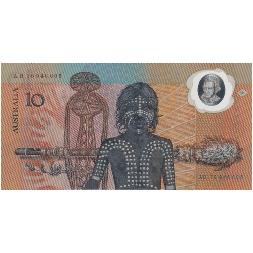 1988 $10 Note Bicentennial 1st Issue AB10 1st Prefix Johnston/Fraser R310aF about Unc