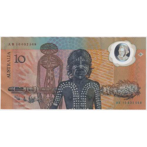 1988 $10 Note Bicentennial 2nd issue AB 10 First prefix Johnston/Fraser R310BF good VF