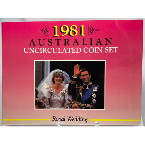 1981 Uncirculated Mint Coin Set Sherwoods Royal Wedding