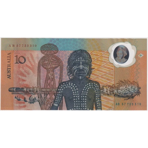 1988 $10 Note Bicentennial 2nd issue AB 57 Last prefix Johnston/Fraser R310BL good EF