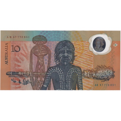 1988 $10 Note Bicentennial 2nd issue AB 57 Last prefix Johnston/Fraser R310BL good VF