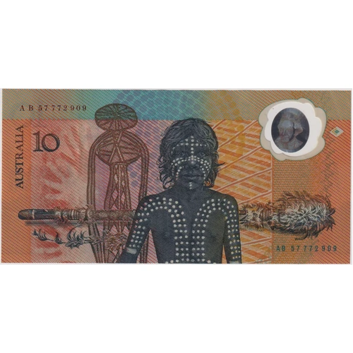 1988 $10 Note Bicentennial 2nd Series Johnston/Fraser AB57 Last Prefix R310bL good VF