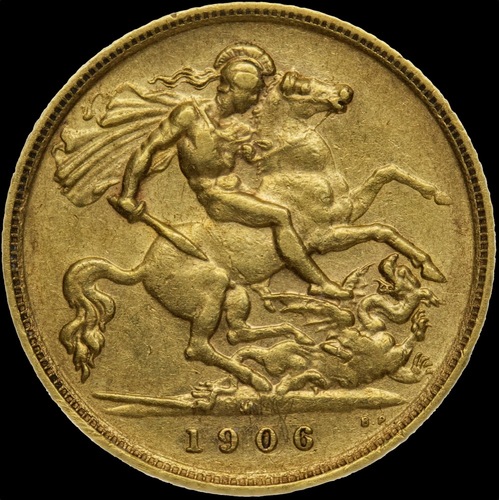 1906 Melbourne Edward VII Half Sovereign Very Fine