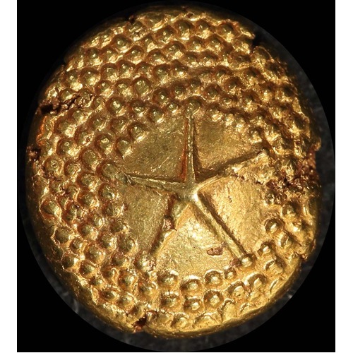 India (British EIC Madras) 1740~1807 Gold Star Pagoda KM# 303 EF