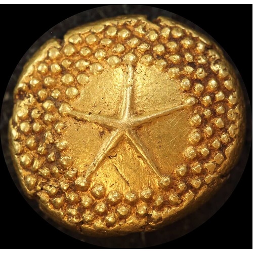 India (British EIC) Madras 1740~1807 Gold Star Pagoda KM# 303 good VF