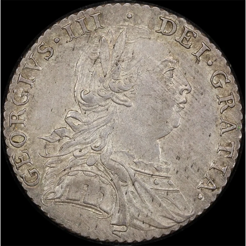 1787 Silver Shilling George III S# 3743 Uncirculated